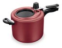 Ver imagem 1 de Panela de Pressão Antiaderente Cor Vermelho 4,5l C/visor Mta Cor Cereja