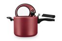 Ver imagem 7 de Panela de Pressão Antiaderente Cor Vermelho 4,5l C/visor Mta Cor Cereja
