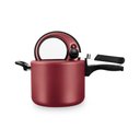 Ver mais imagens de Panela de Pressão Antiaderente Cor Vermelho 4,5l C/visor Mta Cor Cereja