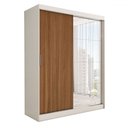 Ver imagem 2 de Guarda-roupa Solteiro Vulcan 2 Portas 4 Gavetas com Espelho 100% Mdf - Panorama Móveis