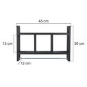 Ver imagem 5 de Nicho Toalheiro Preto 45 x 30cm para Banheiro