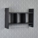 Ver imagem 3 de Nicho Toalheiro Preto 45 x 30cm para Banheiro