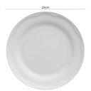 Ver imagem 4 de Prato de Sobremesa Germer Porcelana 20cm Branco Relevo Cottage Avulso Redondo