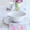 Ver imagem 5 de Prato de Sobremesa Germer Porcelana 20cm Branco Relevo Cottage Avulso Redondo