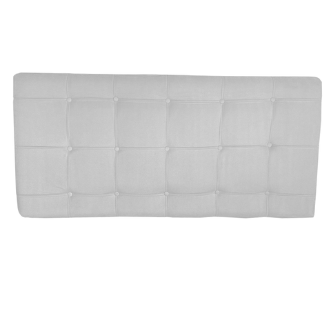 Painel Estofado Thaina 160 cm Para Cama Box Quarto Queen Size MV Estofados Sintético Branco