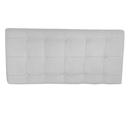 Ver imagem 1 de Painel Estofado Thaina 160 cm Para Cama Box Quarto Queen Size MV Estofados Sintético Branco