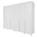 Ver imagem 3 de Guarda Roupa 6 Portas 6 Gavetas 100% Mdf Easy Space com Pés Branco Lopas