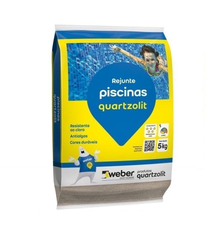 Rejunte Piscina Quartzolit 5kg - BRANCO - 1