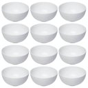 Ver imagem 1 de Jogo 12 Bowls Vidro Opalino Branco 13x6cm Tigela Cumbuca Essenza Profissional Sopa Caldo Sobremesa
