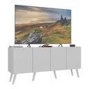 Ver imagem 3 de Rack Retrô para Tv até 50 Polegadas com 4 Portas Multimóveis Mp1071 Branco