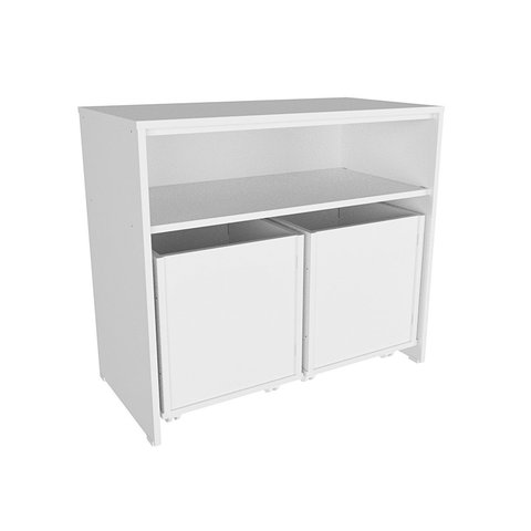 Organizador Infantil com Baús e Prateleira Richard 100% Mdf Woodcore