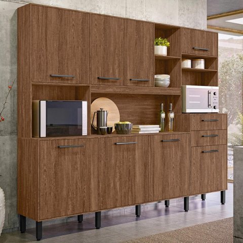 Kit Cozinha Hortelã Nicioli Évora Rústico