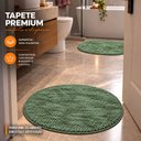 Ver imagem 4 de Kit Tapete para Banheiro Veneza Toque de Seda Redondo 0.66cm Cor:Verde Jade;Quantidade:2 Unidades