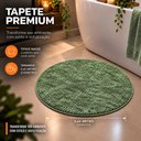 Ver imagem 5 de Kit Tapete para Banheiro Veneza Toque de Seda Redondo 0.66cm Cor:Verde Jade;Quantidade:2 Unidades