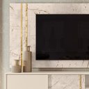 Ver imagem 6 de Rack Com Painel Para TV Até 65 Pol. Cronos Calacata/Off White - Madetec