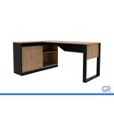 Ver mais imagens de Mesa de Escritório Canto Me 4201 1 Porta Preto Tecnomobili