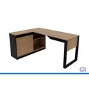 Ver imagem 7 de Mesa de Escritório Canto Me 4201 1 Porta Preto Tecnomobili
