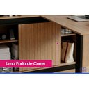Ver imagem 5 de Mesa de Escritório Canto Me 4201 1 Porta Preto Tecnomobili