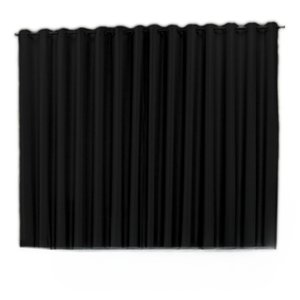 Cortina oxford tecido 6,00x2,30 Para Trilho Suíço:Preto