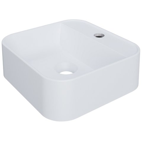Cuba de Apoio Quadrada para Banheiro Lavabo C01 Qa31w Branco Matte Fosca - Lyam
