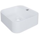 Ver imagem 1 de Cuba de Apoio Quadrada para Banheiro Lavabo C01 Qa31w Branco Matte Fosca - Lyam