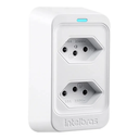 Ver imagem 2 de Tomada Dupla Protetor Elétrico Contra Surtos Intelbras Eps 302 Bivolt Branco
