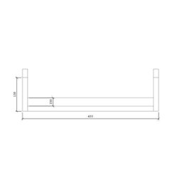 Trio Prateleiras Livros P&B Nayan 40x15x15 Suporte Invisível - 2