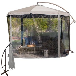 Ombrelone Mosquiteiro Guarda Sol Tenda Piscina Praia Verao Deck Varanda Casa Hotel Sitio Fazenda Pou