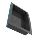 Ver imagem 3 de Nicho Para Banheiro 40x27x9.5 Termoplástico Cozimax Preto