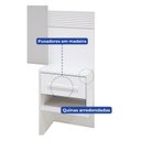 Ver imagem 6 de Cabeceira Casal Queen 160 cm Ripada 100% MDF Estofada Isis com 02 Mesas de Cabeceira Espresso Móveis