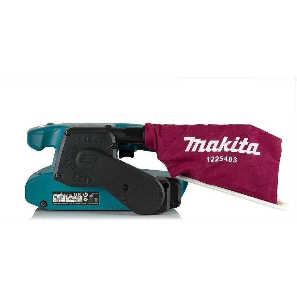 Lixadeira Cinta com Coletor Pó 76x457mm Ideal para Madeira Metal com Coletor de Pó 9910 110v