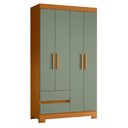 Ver imagem 5 de Berço Americano Tutto New com Guarda Roupa Olimpia MDF Freijó Cinamomo Salvia Albatroz Móveis