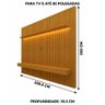 Painel Ripado Para Tv 85 Polegadas Naturale Jax Shop Jm - 4