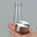 Ver imagem 2 de Garrafa de Vidro 970ml Transparente 32x9x9cm Água Suco Geladeira Bebidas Tampa