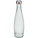 Ver imagem 1 de Garrafa de Vidro 970ml Transparente 32x9x9cm Água Suco Geladeira Bebidas Tampa