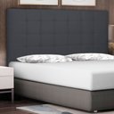 Ver imagem 2 de Cabeceira Casal 1,40m Verona Suede Cinza - Pallazio