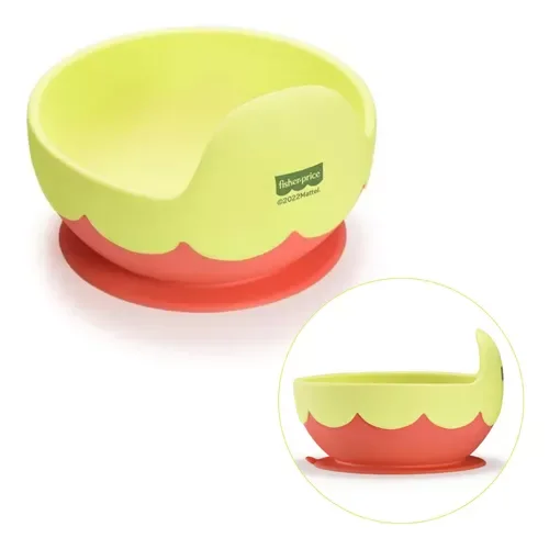 Tigela Infantil de Silicone com Ventosa Coral Fisher-price Amarillo - 2