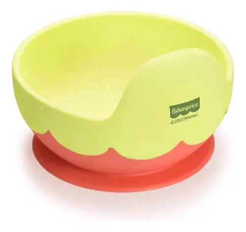 Tigela Infantil de Silicone com Ventosa Coral Fisher-price Amarillo
