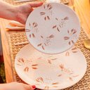 Ver imagem 4 de Prato de Sobremesa de Cerâmica Oxford Orquídea 18,5cm 1 Peça