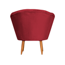Ver imagem 4 de Poltrona Cadeira Decorativa Pétala - Veludo Vermelho
