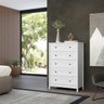 Cômoda Alta Ditália 5 Gavetas DM-229 Branco - 1
