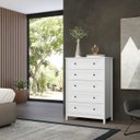 Ver imagem 1 de Cômoda Alta Ditália 5 Gavetas Dm-229 Branco