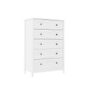 Ver imagem 3 de Cômoda Alta Ditália 5 Gavetas Dm-229 Branco