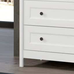 Cômoda Alta Ditália 5 Gavetas DM-229 Branco - 10