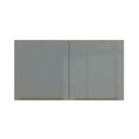 Ver imagem 2 de Armário Aéreo Madesa Lux 120cm 2 Portas Branco Cinza