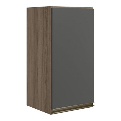 Armario Aereo 1p Mdf 40 Cm Kali 12202 Carvalho Toq Chumbo Nicioli