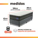 Ver imagem 4 de Cama Box Colchão Solteiro Ortopédico D33 Euro Pillow Ultra 88x188x63cm