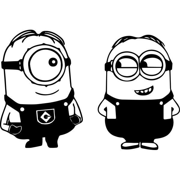 Adesivo de Parede Minions - Preto | MadeiraMadeira