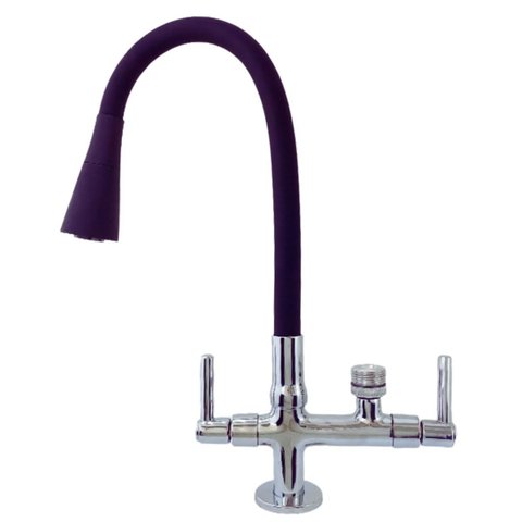 Torneira Gourmet Bica Móvel de Bancada de Cozinha Cone Max Preto para Filtros e Purificadores 7142