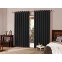 Ver imagem 1 de Cortina Blackout Tecido Quarto Casal Sala 3,00x2,30 M - Preto
